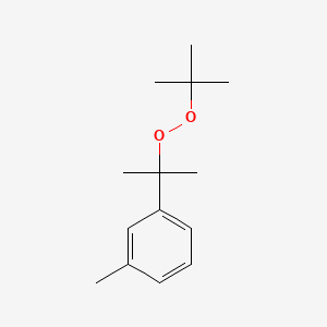 molecular formula C14H22O2 B12665595 tert-Butyl 1-methyl-1-(3-tolyl)ethyl peroxide CAS No. 93777-09-4