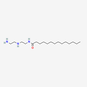 molecular formula C18H39N3O B12665603 N-(2-((2-Aminoethyl)amino)ethyl)myristamide CAS No. 76371-04-5