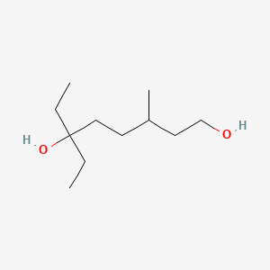 molecular formula C11H24O2 B12665612 6-Ethyl-3-methyloctane-1,6-diol CAS No. 26330-63-2