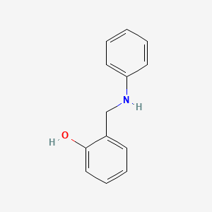molecular formula C13H13NO B1266564 2-(Anilinomethyl)phenol CAS No. 3526-45-2