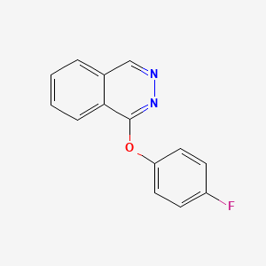 molecular formula C14H9FN2O B12665692 1-(4-Fluorophenoxy)phthalazine CAS No. 149365-49-1