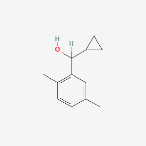 molecular formula C12H16O B1266571 Cyclopropyl(2,5-dimethylphenyl)methanol CAS No. 78987-81-2