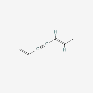 molecular formula C7H8 B12665791 1,5-Heptadien-3-yne CAS No. 3511-27-1