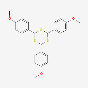 molecular formula C24H24O3S3 B12665846 1,3,5-Trithiane, 2,4,6-tris(4-methoxyphenyl)- CAS No. 5692-49-9