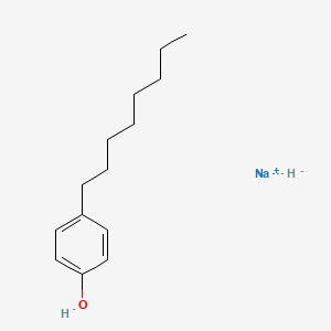 molecular formula C14H23NaO B12665848 Sodium p-octylphenolate CAS No. 78899-79-3