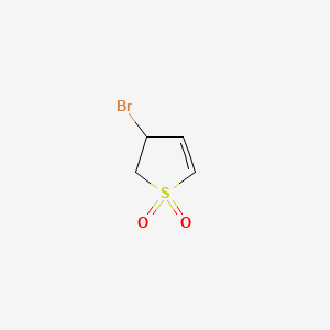 molecular formula C4H5BrO2S B1266585 3-Bromo-2,3-dihydrothiophene 1,1-dioxide CAS No. 53336-42-8