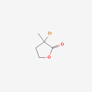molecular formula C5H7BrO2 B1266586 3-Bromodihydro-3-methylfuran-2(3H)-one CAS No. 33693-67-3
