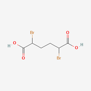 molecular formula C6H8Br2O4 B1266587 2,5-dibromohexanedioic acid CAS No. 3479-85-4