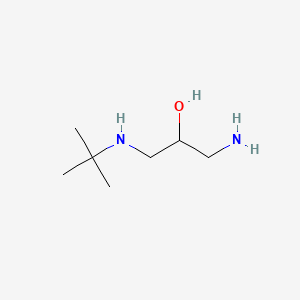 molecular formula C7H18N2O B12665874 1-Amino-3-((1,1-dimethylethyl)amino)propan-2-ol CAS No. 50456-56-9