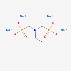 molecular formula C5H11NNa4O6P2 B12665885 Tetrasodium ((propylimino)bis(methylene))diphosphonate CAS No. 94199-80-1