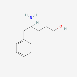 molecular formula C11H17NO B1266589 4-Amino-5-phenylpentan-1-ol CAS No. 82590-43-0