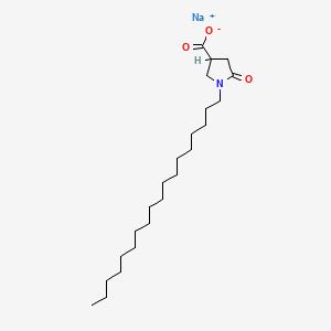 molecular formula C23H42NNaO3 B12665899 Sodium 1-octadecyl-5-oxopyrrolidine-3-carboxylate CAS No. 94108-40-4