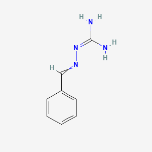molecular formula C8H10N4 B1266593 Benzylideneaminoguanidine CAS No. 74187-86-3