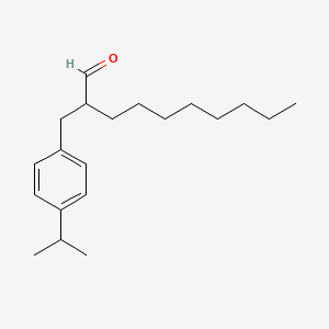 molecular formula C20H32O B12665943 3-(p-Cumenyl)-2-octylpropionaldehyde CAS No. 94135-57-6