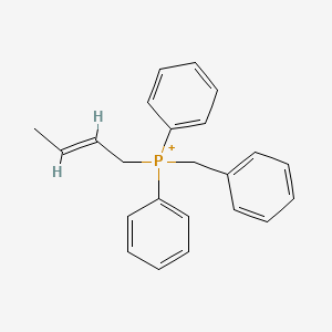 molecular formula C23H24P+ B12665961 Benzyl(2-butenyl)diphenylphosphorane CAS No. 748074-41-1