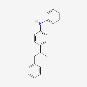 molecular formula C21H21N B12665995 4-(1-Methyl-2-phenylethyl)-N-phenylaniline CAS No. 97375-16-1