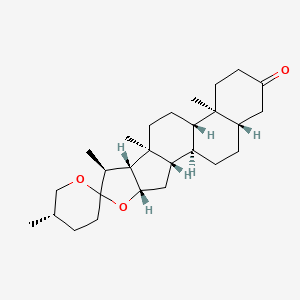 molecular formula C27H42O3 B12666009 (25S)-5alpha-Spirostan-3-one CAS No. 5159-14-8