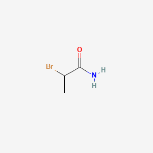molecular formula C3H6BrNO B1266602 2-Bromopropanamide CAS No. 5875-25-2