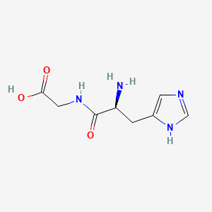 molecular formula C8H12N4O3 B1266603 Histidylglycine CAS No. 2578-58-7