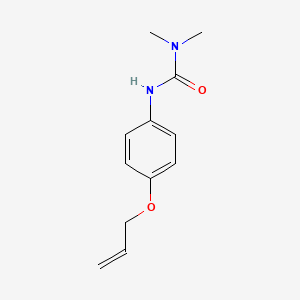 molecular formula C12H16N2O2 B12666031 Urea, N,N-dimethyl-N'-(4-(2-propenyloxy)phenyl)- CAS No. 65209-59-8