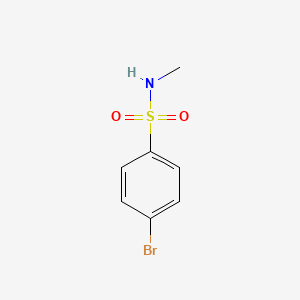 molecular formula C7H8BrNO2S B1266604 Benzenesulfonamide, p-bromo-N-methyl- CAS No. 703-12-8