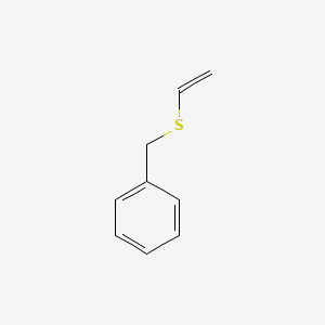 molecular formula C9H10S B12666047 Benzene, ((ethenylthio)methyl)- CAS No. 1822-76-0