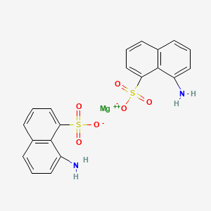 molecular formula C20H16MgN2O6S2 B12666050 Magnesium 8-aminonaphthalene-1-sulphonate CAS No. 57215-96-0
