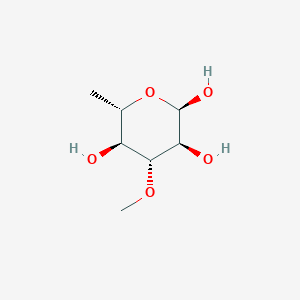 molecular formula C7H14O5 B12666089 alpha-L-Thevetose CAS No. 911455-52-2