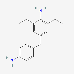 molecular formula C17H22N2 B12666125 4-[(4-Aminophenyl)methyl]-2,6-diethylaniline CAS No. 90680-33-4