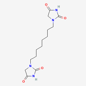 molecular formula C14H22N4O4 B12666140 1,1'-(Octane-1,8-diyl)bisimidazolidine-2,4-dione CAS No. 94134-13-1