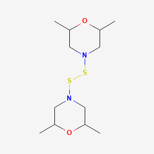 molecular formula C12H24N2O2S2 B12666149 4,4'-Dithiobis(2,6-dimethylmorpholine) CAS No. 85865-96-9