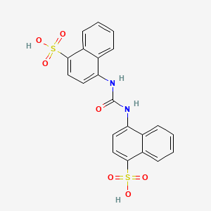 molecular formula C21H16N2O7S2 B12666211 4-((N-(4-Sulfonaphthyl)carbamoyl)amino)naphthalenesulfonic acid CAS No. 5690-13-1