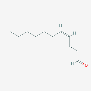 molecular formula C11H20O B12666227 4(Z)-Undecenal CAS No. 68820-32-6