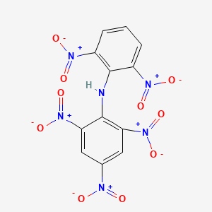 molecular formula C12H6N6O10 B12666266 N-(2,6-Dinitrophenyl)-2,4,6-trinitroaniline CAS No. 40411-77-6