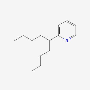molecular formula C14H23N B1266628 Pyridine, 2-(1-butylpentyl)- CAS No. 2961-49-1