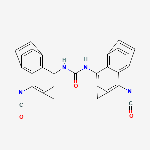 molecular formula C29H14N4O3 B12666282 Ureylenebis(p-phenylenemethylene-p-phenylene) diisocyanate CAS No. 93805-48-2