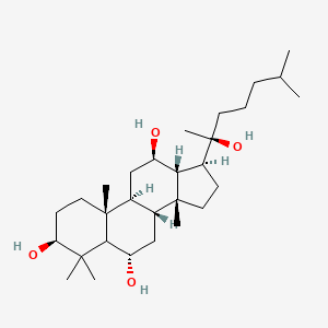 molecular formula C29H52O4 B12666295 Dihydropanaxoside A aglycone CAS No. 19536-31-3