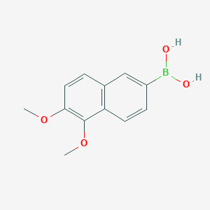 molecular formula C12H13BO4 B126663 (5,6-dimethoxynaphthalen-2-yl)boronic Acid CAS No. 151826-10-7
