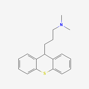 molecular formula C18H21NS B12666335 N,N-Dimethylthioxanthene-9-propylamine CAS No. 37028-65-2