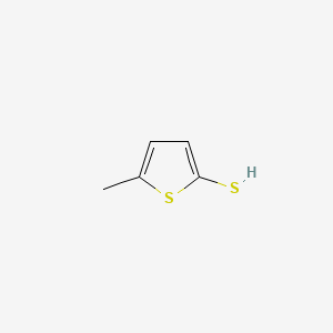 molecular formula C5H6S2 B1266635 5-Methylthiophene-2-thiol CAS No. 3970-28-3