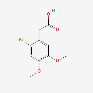 molecular formula C10H11BrO4 B1266641 2-Bromo-4,5-dimethoxyphenylacetic acid CAS No. 4697-62-5