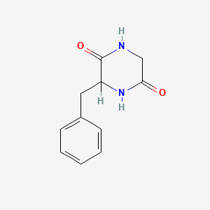 molecular formula C11H12N2O2 B1266644 Cyclo(Phe-Gly) CAS No. 5037-75-2