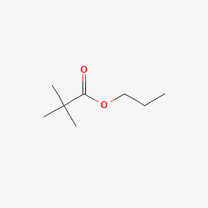 molecular formula C8H16O2 B1266646 Propyl pivalate CAS No. 5129-35-1