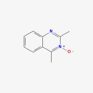 molecular formula C10H10N2O B12666463 2,4-Dimethyl-2,3-dihydroquinazoline 3-oxide CAS No. 1837-71-4