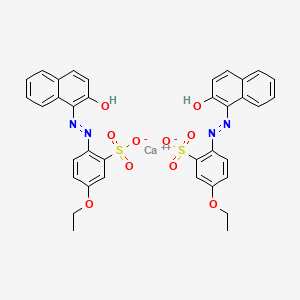 molecular formula C36H30CaN4O10S2 B12666466 Calcium 5-ethoxy-2-((2-hydroxy-1-naphthyl)azo)benzenesulphonate CAS No. 97659-34-2