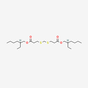 molecular formula C23H44O4S2 B12666468 Bis(2-ethylhexyl) 3,3'-(methylenebis(thio))bispropionate CAS No. 93803-44-2