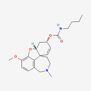 molecular formula C22H30N2O4 B12666471 Galanthamine n-butylcarbamate CAS No. 138963-44-7