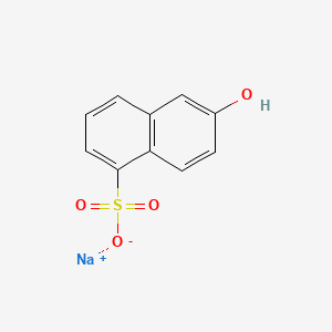 molecular formula C10H7NaO4S B12666482 Sodium 6-hydroxynaphthalenesulphonate CAS No. 25059-15-8