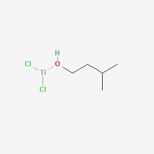 molecular formula C5H12Cl2OTi B12666495 Dichloro(3-methylbutan-1-olato)titanium CAS No. 97259-80-8