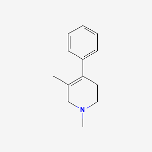 molecular formula C13H17N B12666530 Pyridine, 1,2,3,6-tetrahydro-1,5-dimethyl-4-phenyl- CAS No. 13515-63-4